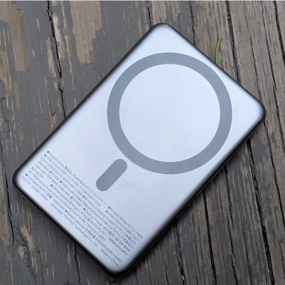 Torras MagSafe Wireless Power Bank 10000mAh Portable Magnetic Charger PB4A Gray